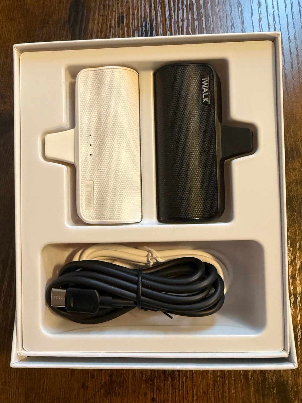 iWalk Dual Portable Power Banks - Black & White
